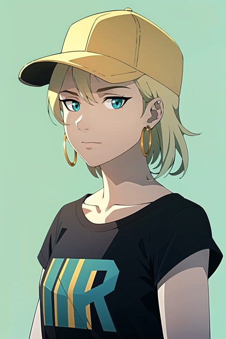 3978524475-3186012545-, masterpiece, best quality, 1girl, aqua eyes, baseball cap, blonde hair, closed mouth, earrings, green background, hat, hoop ea.png